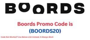 Boords Promo Code (BOORDS20) Get $50 Free