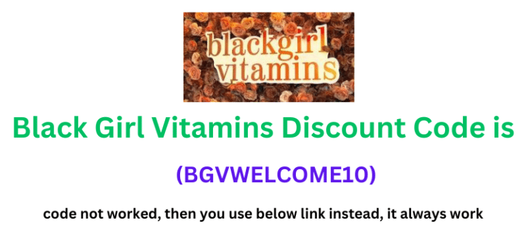 Black Girl Vitamins Discount Code (BGVWELCOME10) Get a Flat 70% discount on your purchase.