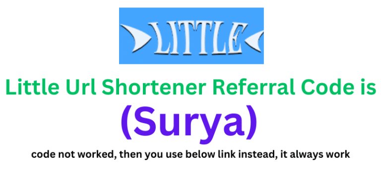 Little Url Shortener Referral Code (Surya) Earn10% Commission For Your Friends income.