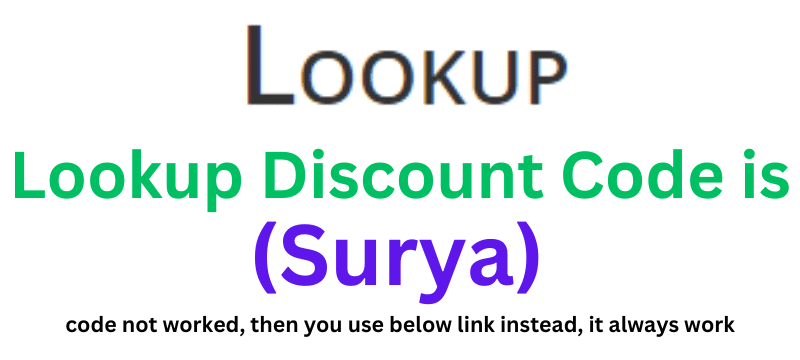 Lookup Discount Code (Surya) earn 50% commission on every sale.