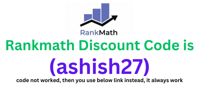 Rankmath Discount Code (ashish27) 50% off your plan purchase.
