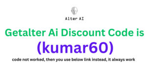 Getalter Ai Discount Code (kumar60) get 80% discount on your plan purchase.