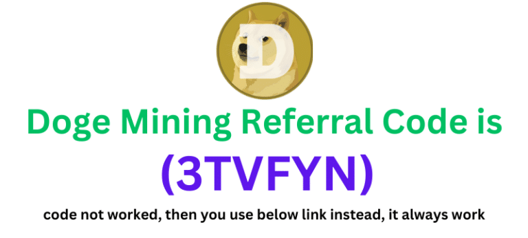 Doge Mining Referral Code (3TVFYN) 30% lower mining fees for DOGE!