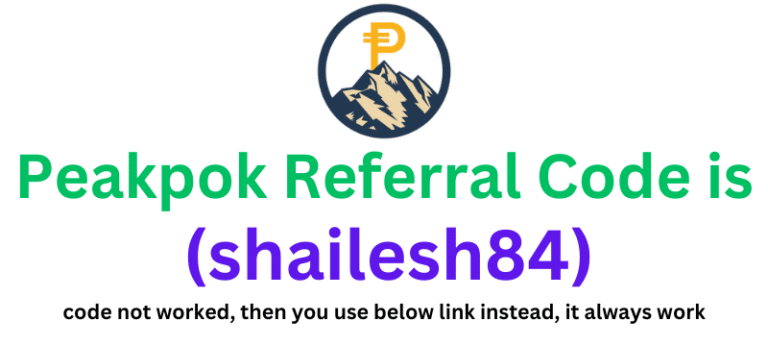 Peakpok Referral Code (shailesh84) get 100 PeakPok Tokens.