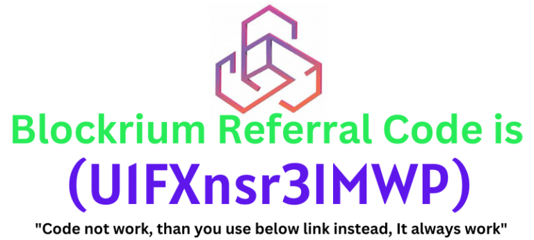 Blockrium Referral Code (U1FXnsr3IMWP) get 100 BRC tokens signup bonus.
