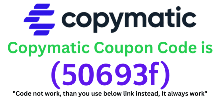 Copymatic Coupon Code (50693f) get 50% discount on your plan purchase.