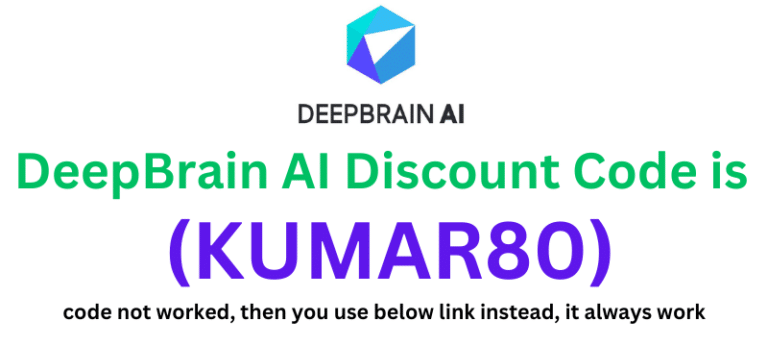 DeepBrain AI Discount Code (KUMAR80) 45% discount on your plan purchase