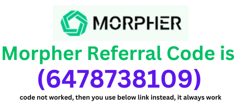 Morpher Referral Code (6478738109) you'll get $100 signup bonus.