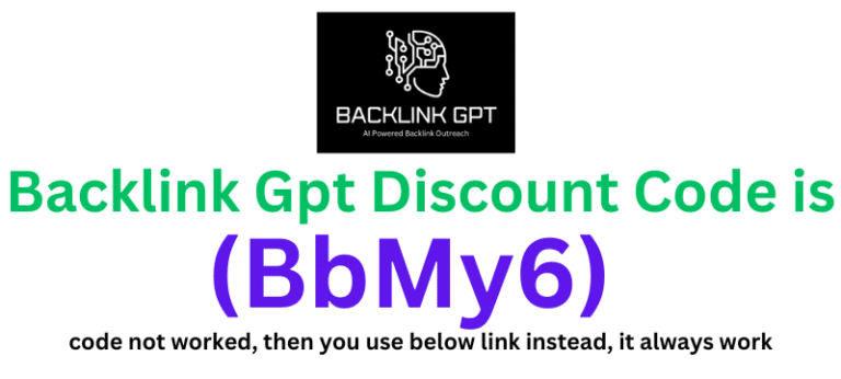 Backlink Gpt Discount Code (BbMy6) get 75% discount on your plan purchase.
