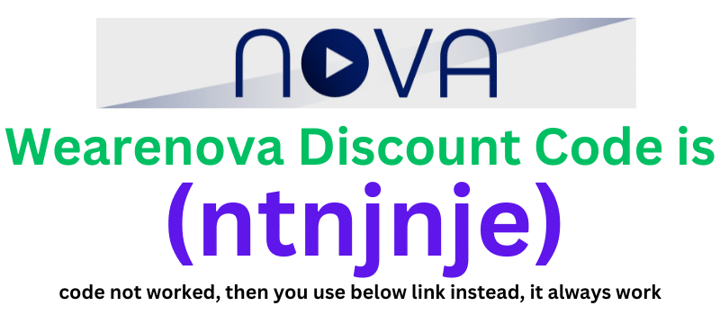Wearenova Discount Code (ntnjnje) get 60% off on your plan purchase.