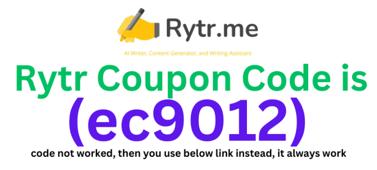 Rytr Coupon Code (ec9012) get 80% off on your plan purchase.