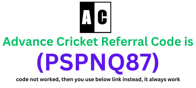 Advance Cricket Referral Code (PSPNQ87) get ₹100 as a signup bonus.