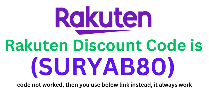 Rakuten Discount Code (SURYAB80) get 80% discount on your purchase.