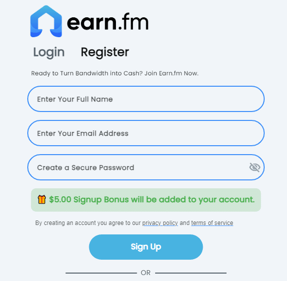 Earn Fm Referral Code (CRYP1CNO) get $10 as a signup bonus.