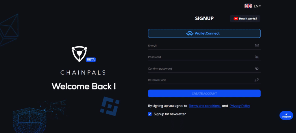 Chainpals Referral Code (fa2Kl) Get $100 As a Signup Bonus.