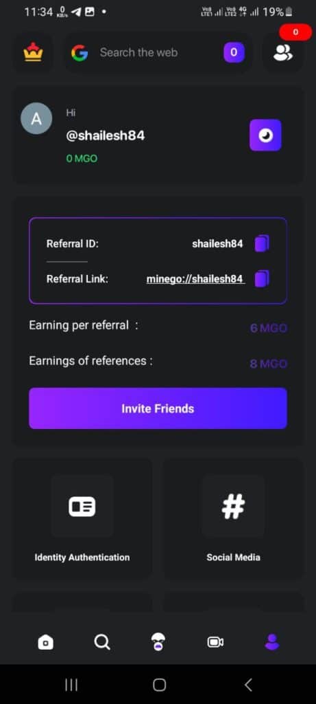 Minego Referral Code (shailesh84) get $5 signup bonus