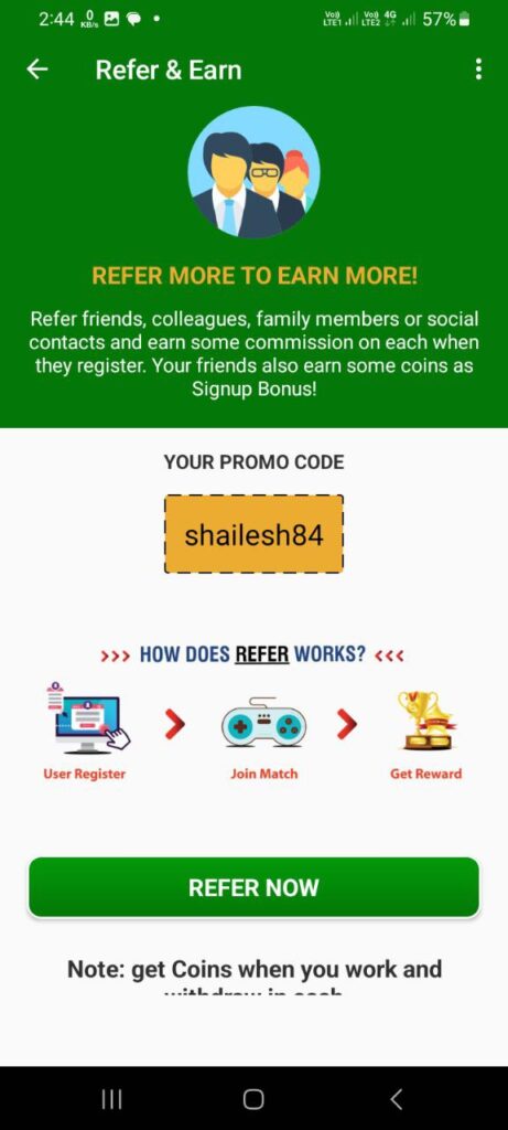 Typing Job Promo Code (shailesh84) get 500 coins signup bonus.