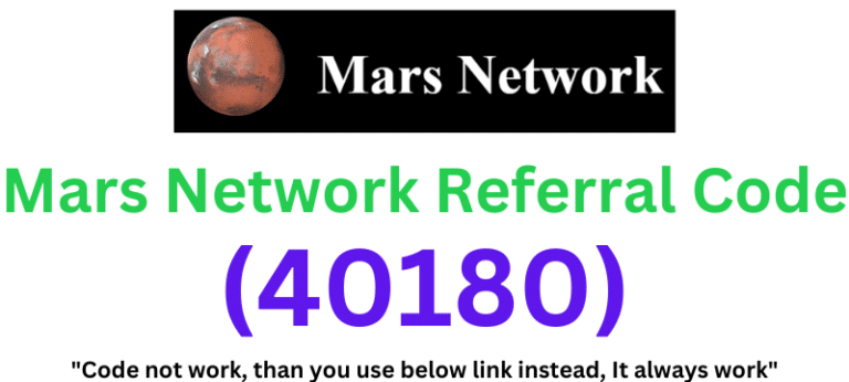 Mars Network Referral Code (40180) Get $5 As a Signup Bonus!
