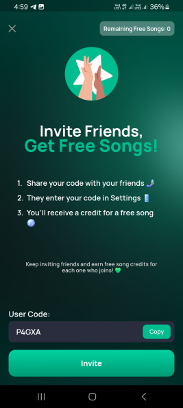 Donna AI Music Referral Code (P4GXA) Get 10% Off On Subscription!