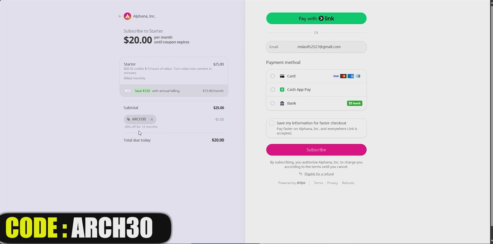 How to Use the Alphana AI Promo Code