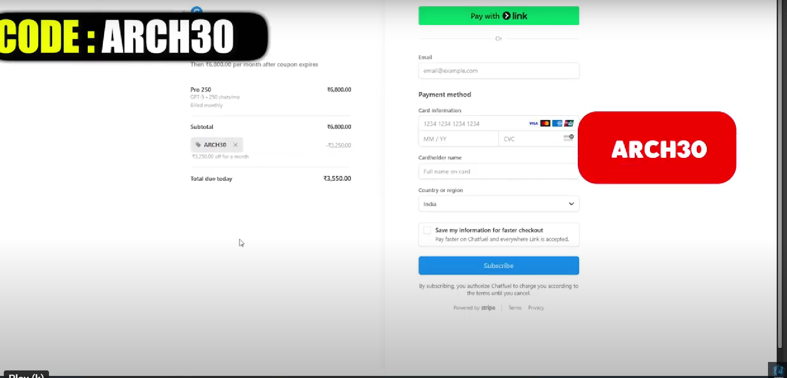 How to use Chatfuel Promo Code