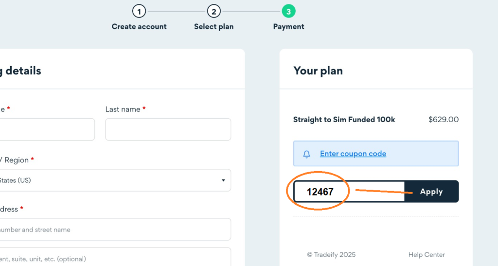 Tradeify Coupon Code